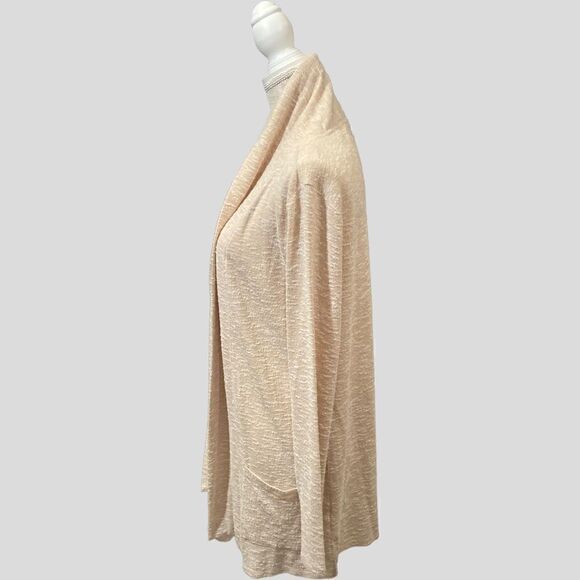 89th & Madison Open Front Beige and Cream Cardigan - Picture 6 of 9
